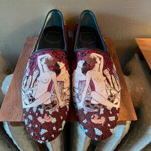 Tom Ford Silk Embroidered Loafers